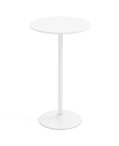 Slickblue Bar Height Round Bistro Table for Coffee and Cocktails, Tall Modern Accent Table