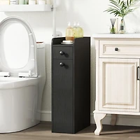 Gymax Small Bathroom Storage Cabinet 4-Tier Narrow Toilet Side Storage Cabinet