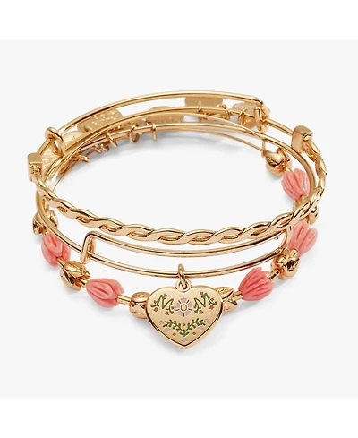 Alex and Ani Mom Tulip Set of 3