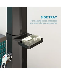 Outsunny 7.1FT Slolar Heated Outdoor Shower, 9.2 Gal Outdoor Solar Shower