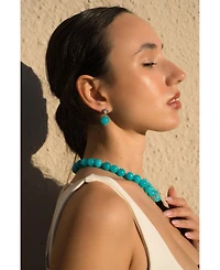 Classicharms Gia Amazonite Bead Drop Earrings