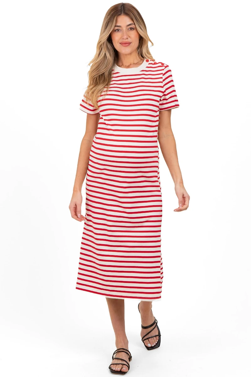 Navy Striped Short S