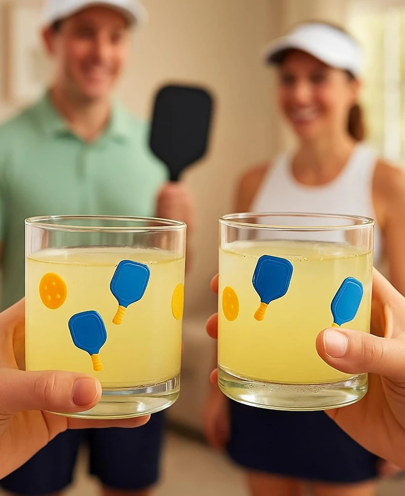 The Wine Savant Pickleball Paddle Glasses, Set of 2
