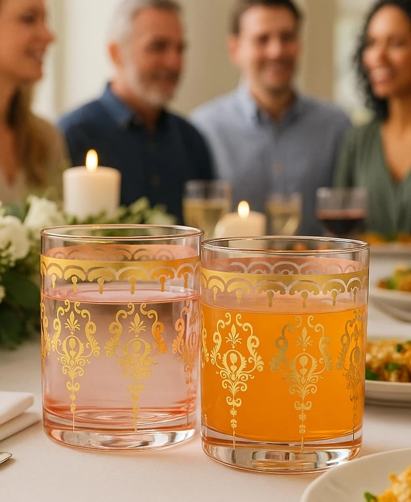 The Wine Savant Moroccan Glass Tumblers, Set of 2
