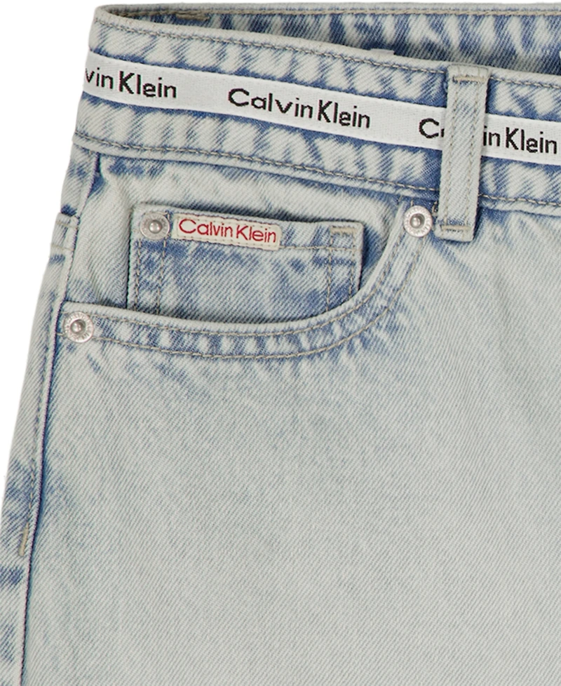 Calvin Klein Girls' 7-16 Denim Bermuda Shorts