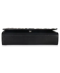 Pre-Owned Saint Laurent Black Smooth Calfskin Studded Heart Medium Kate Chain Bag