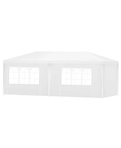 Gymax Heavy Duty 10'x20' Canopy Party Gazebo Cater Event Wedding TentW/Side Walls
