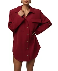 Jluxlabel Women's Downtime Collared Shirt Dress