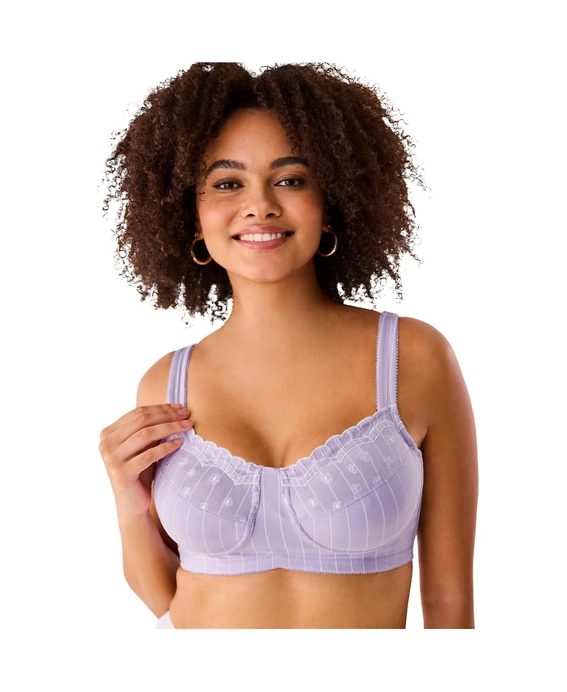 Comfort Choice Women's Pinstripe Wireless Bra