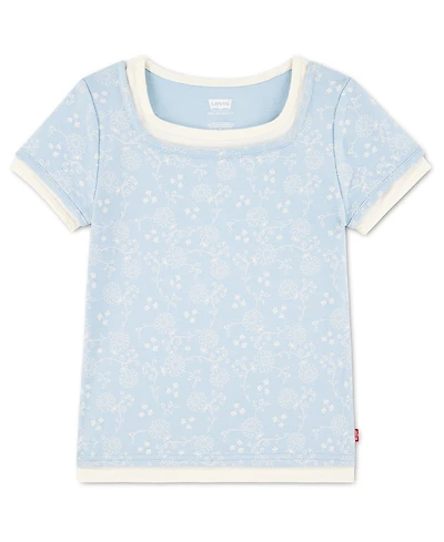 Levi's Girls' 7-16 Layered Short-Sleeve Top