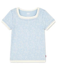 Levi's Girls' 7-16 Layered Short-Sleeve Top