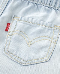 Levi's Girls' Toddler 2T-5T Denim Parachute Shorts