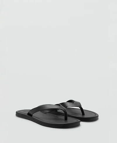 Mango Men's Leather Straps Sandals