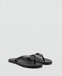 Mango Men's Leather Straps Sandals