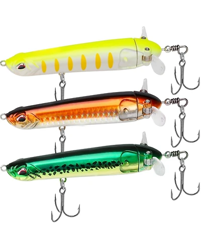 Gnuadz Top Water Plopper Fishing Lure Bkk Hooks Surface Wobble Bait