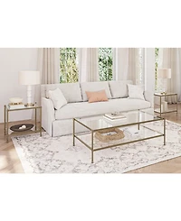 Isla 3-Pc. Glass Rectangle Coffee Table and End Table Set