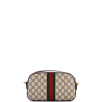 Pre-Owned Gucci Small Ophidia Convertible Camera Bag Gg Coated Canvas with Leather