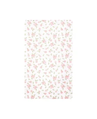 Hudson Baby Girl Cotton Poly Flannel Burp Cloths Bundle 12-Pack, Tiny Rose, One Size