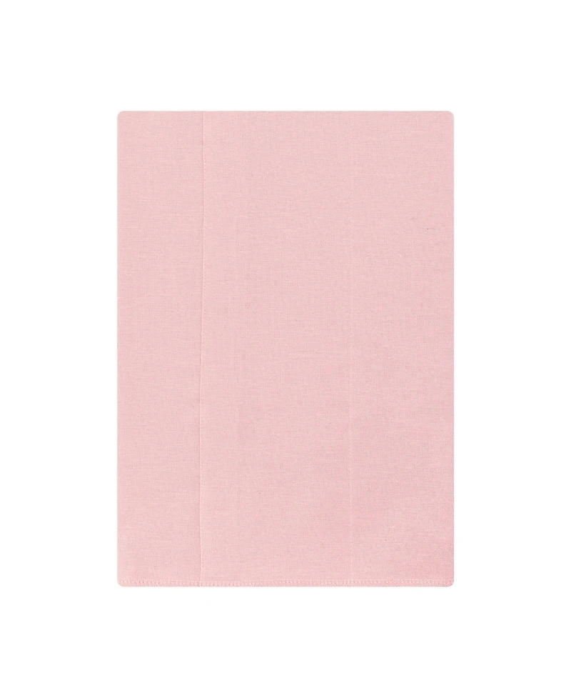 Hudson Baby Girl Cotton Poly Flannel Burp Cloths -Pack, Tiny Rose