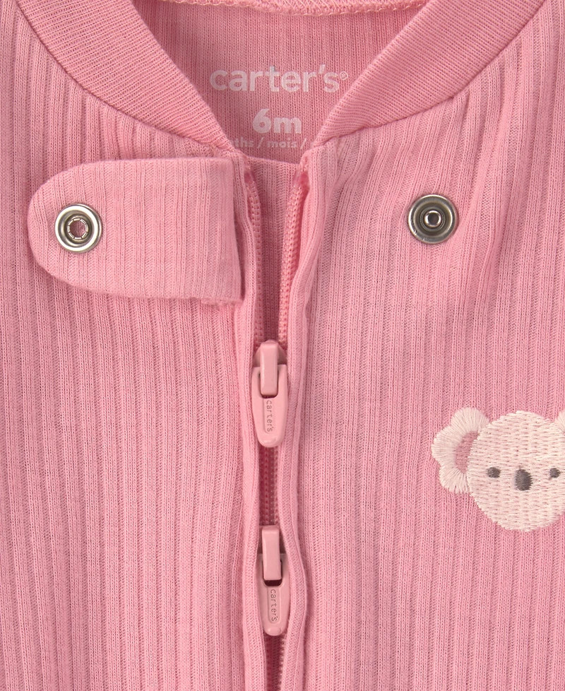 Carter's Baby Girls' 2-Way Zip Sleep & Play