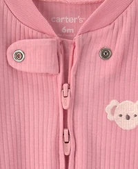 Carter's Baby Girls' 2-Way Zip Sleep & Play