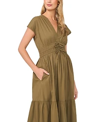 CeCe Women's V-Neck Maxi Dress