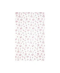 Hudson Baby Girl Cotton Poly Flannel Burp Cloths Bundle 12-Pack, Wispy Wild Flower Bunny, One Size