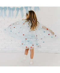 Sweet Wink Girls Usa Sequin Stars Cape