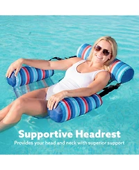 Gnuadz 2 Packs Inflatable Pool Floats Adult Floating Lounge Chairs Water Fun