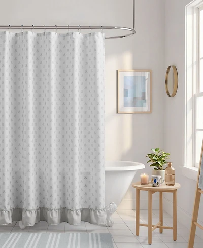 Intelligent Design Savanna Floral Ruffle 13-Pc. Shower Curtain Set