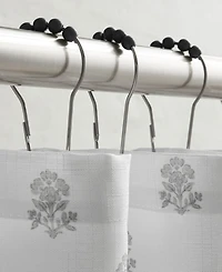 Intelligent Design Savanna Floral Ruffle 13-Pc. Shower Curtain Set