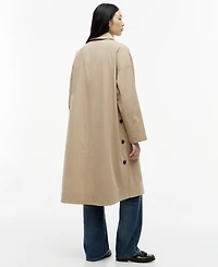 Tommy Hilfiger Women's Cotton Button-Front Coat
