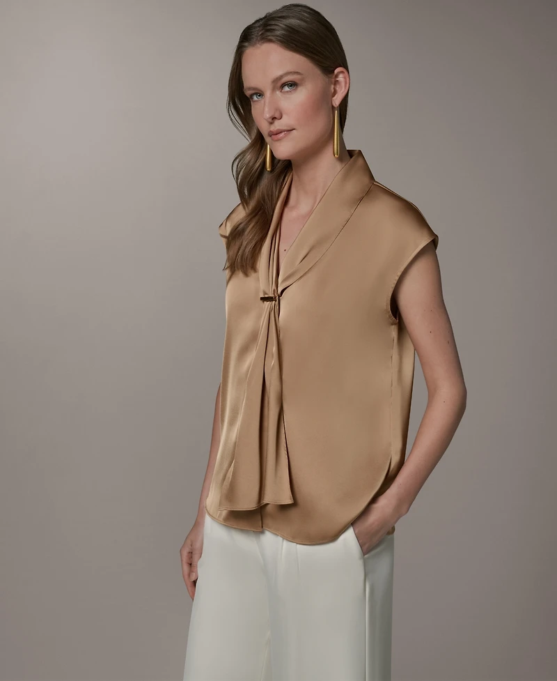 Donna Karan New York Petite V-Neck Top