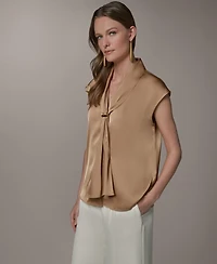 Donna Karan New York Petite V-Neck Top