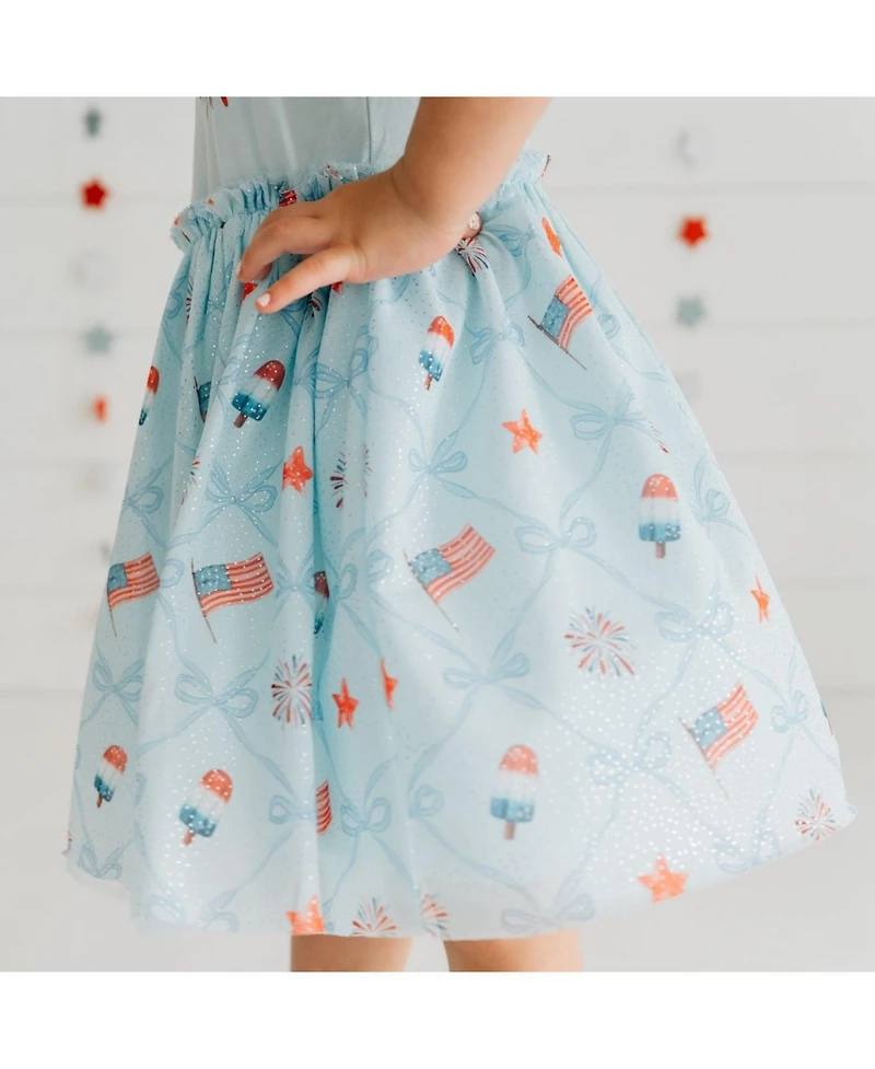 Sweet Wink Baby Girls Patriotic Trellis Tank Tutu Dress