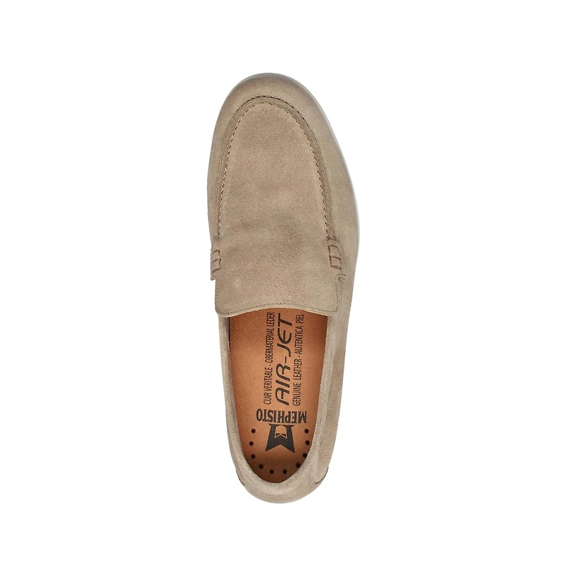 Mephisto Men's Valner Taupe Leather Loafers