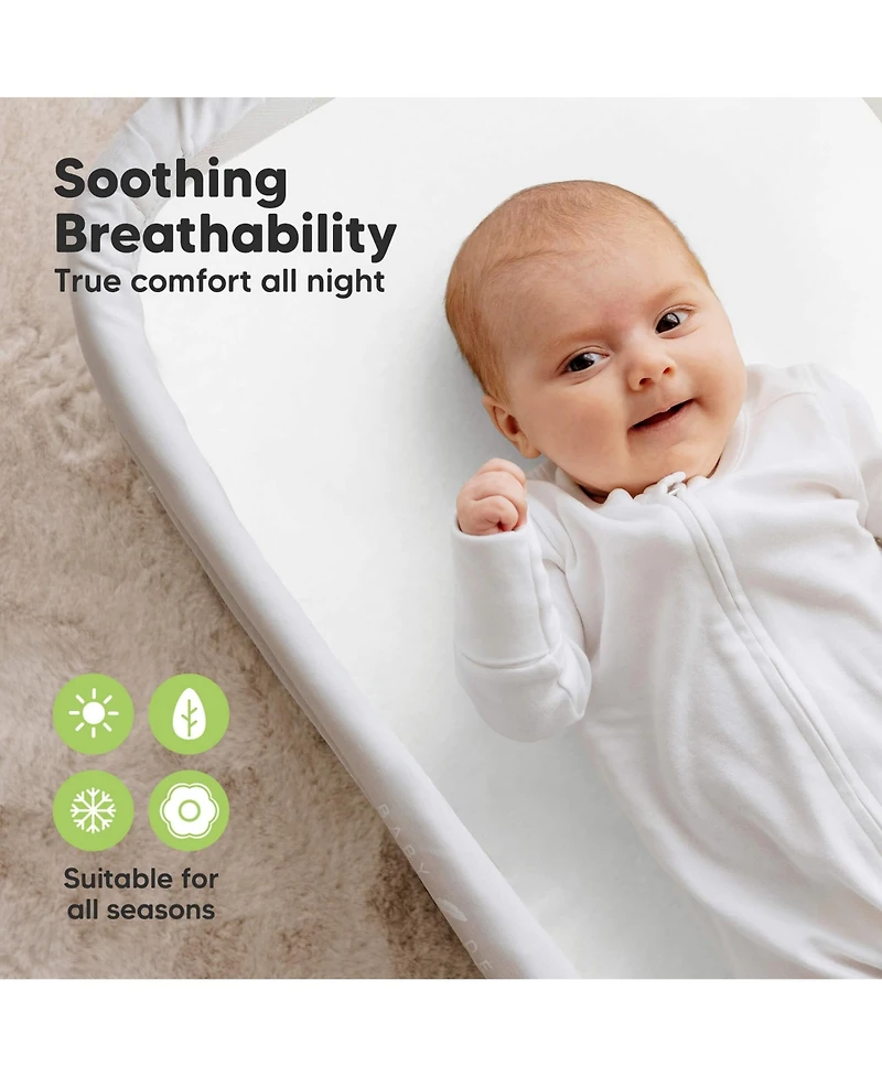 KeaBabies Organic Bassinet Sheet for Boys, Girls, 2-Pack Soothe Bassinet Sheets for Baby Delight Dreamer Bedside Sleeper