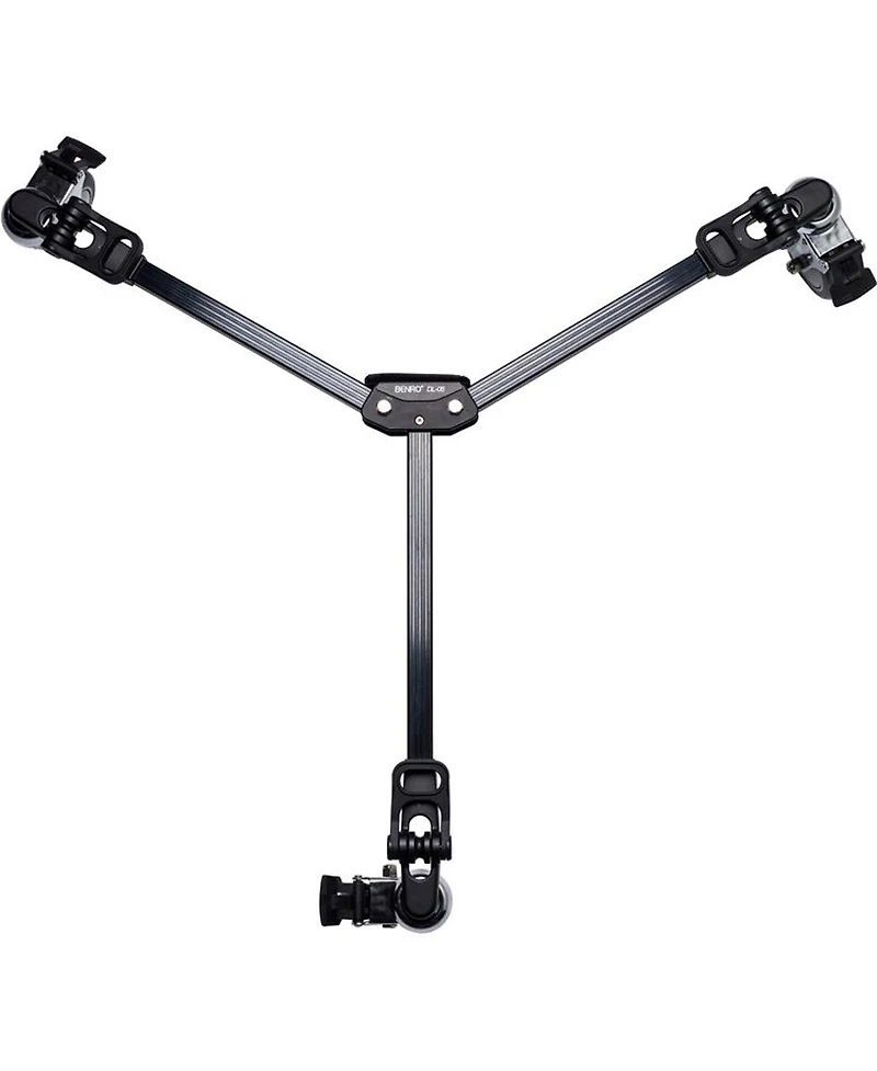 Benro BV4 Pro 3-Section Aluminum Video Tripod, Bundle with Dl-08 Dolly