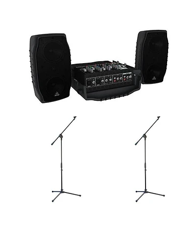 Behringer Europort PPA200 200-Watt 5-Channel Portable PA System with Wireless Microphone Option, Klark Teknik Multi-fx Processor