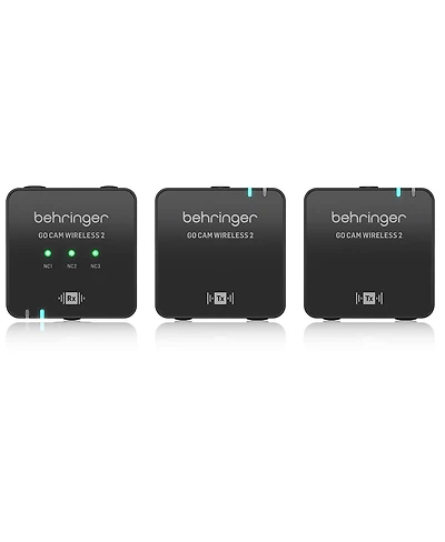 Behringer Go Cam Wireless 2 Digital Dual Clip-On Microphone System for Content Creators