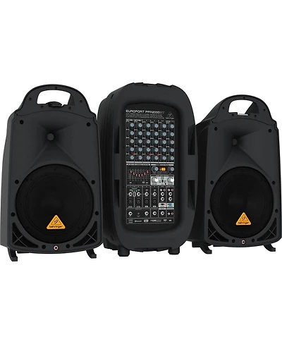 Behringer Europort PPA2000BT Ultra-Compact 2000-Watt 8-Channel Portable PA System