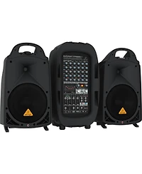 Behringer Europort PPA2000BT Ultra-Compact 2000-Watt 8-Channel Portable PA System