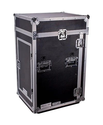 Deejay Led 11U Space Slant Mixer Rack/16U Space Vertical Rack System with Caster Board and Side Table