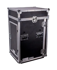 Deejay Led 11U Space Slant Mixer Rack/16U Space Vertical Rack System with Caster Board and Side Table