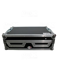 ProX Xs-SCDM12W Single Dj CD Player and 12" Mixer Case with Low Profile Wheels and Retractable Handle