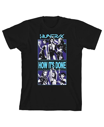 Kpop Demon Hunters Boys How Its Done Crew Neck Short Sleeve T-shirt-Large