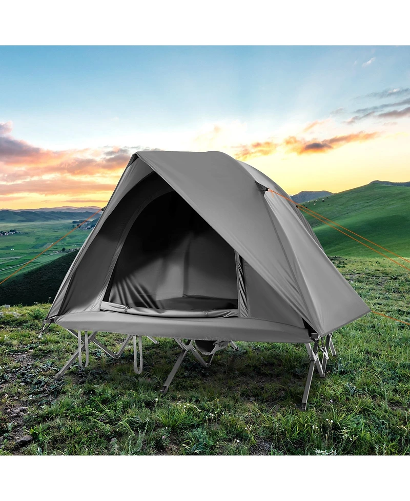 Slickblue Foldable 2 Person Camping Cot Tent Off Ground Combo Adults