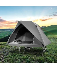 Slickblue Foldable 2 Person Camping Cot Tent Off Ground Combo Adults