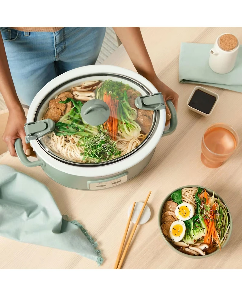 Crock Pot Cook and Carry Programmable Slow Cooker with Locking Lid