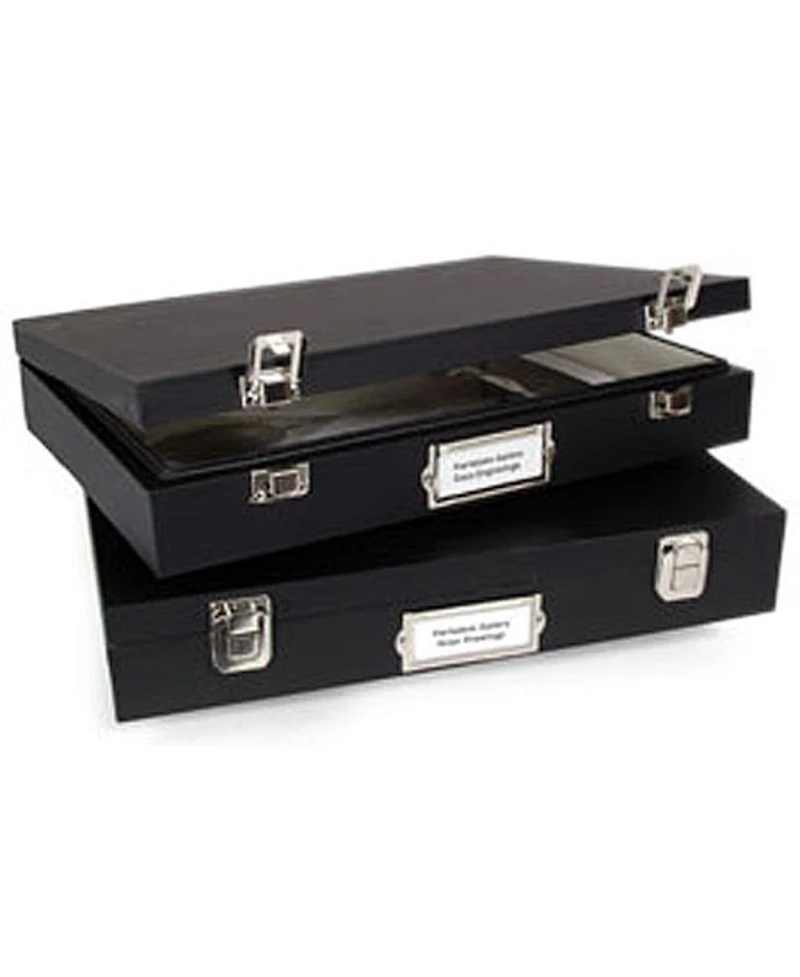 Archival Methods Museum Case with Lined Buckram Cover, 30.5 x 40.5 x 2.5 Inch Depth
